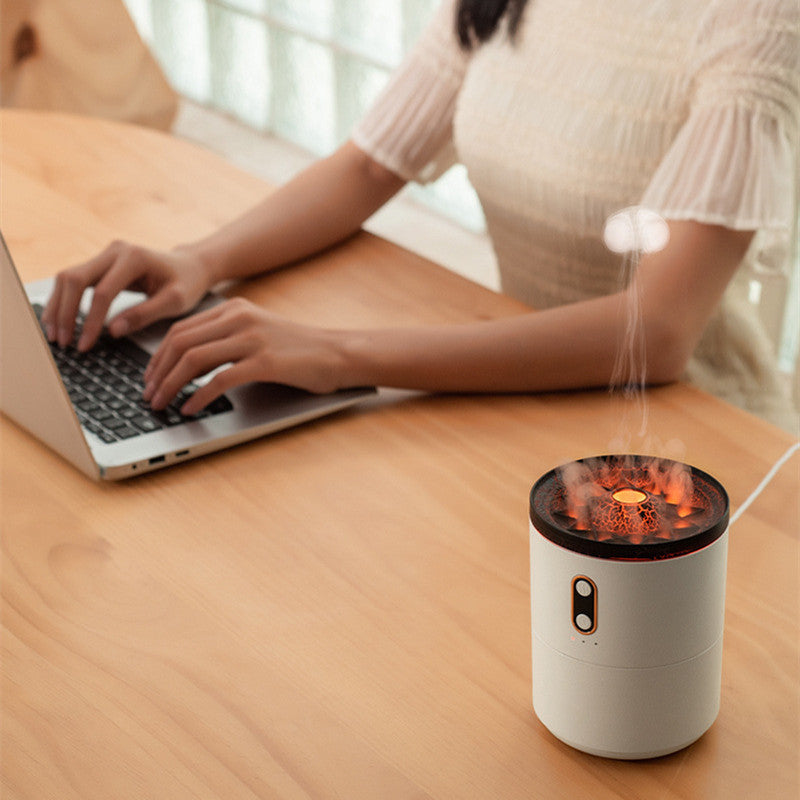 Volcanic Flame Aroma Diffuser – USB Geurverspreider & Nachtlamp