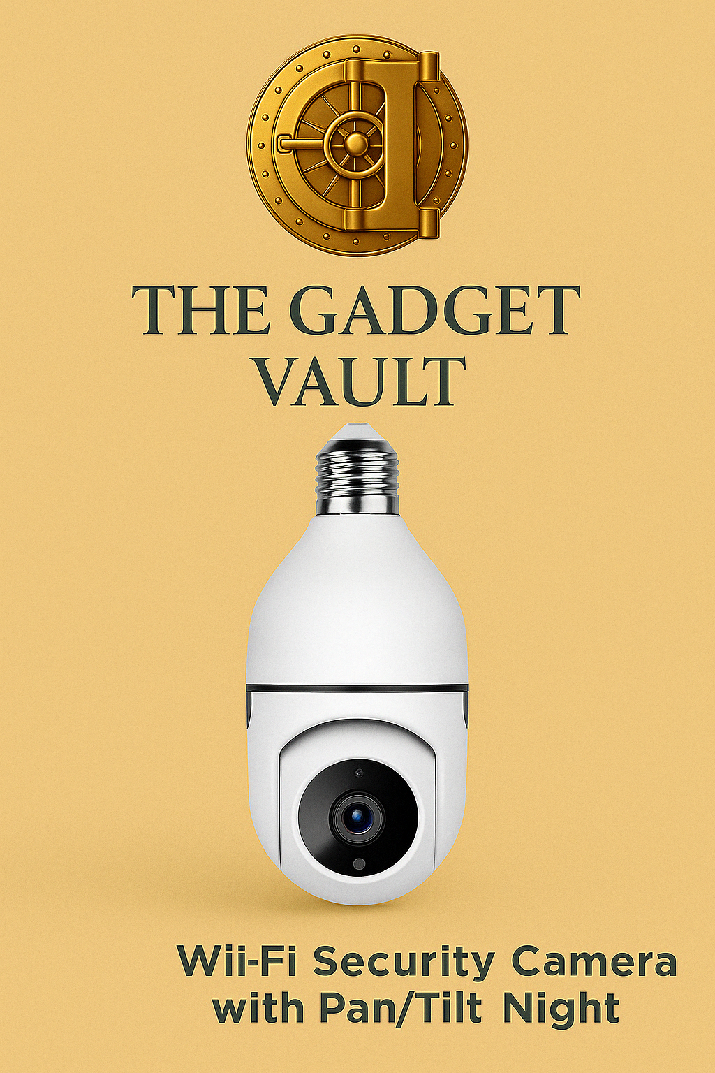 ZUWCY 64 GB microSD-geheugenkaart in luxe verpakking – geschikt voor Full HD-opnames, bewakingscamera’s en mobiele apparaten, getoond op een beige achtergrond met het gouden kluislogo van The Gadget Vault.