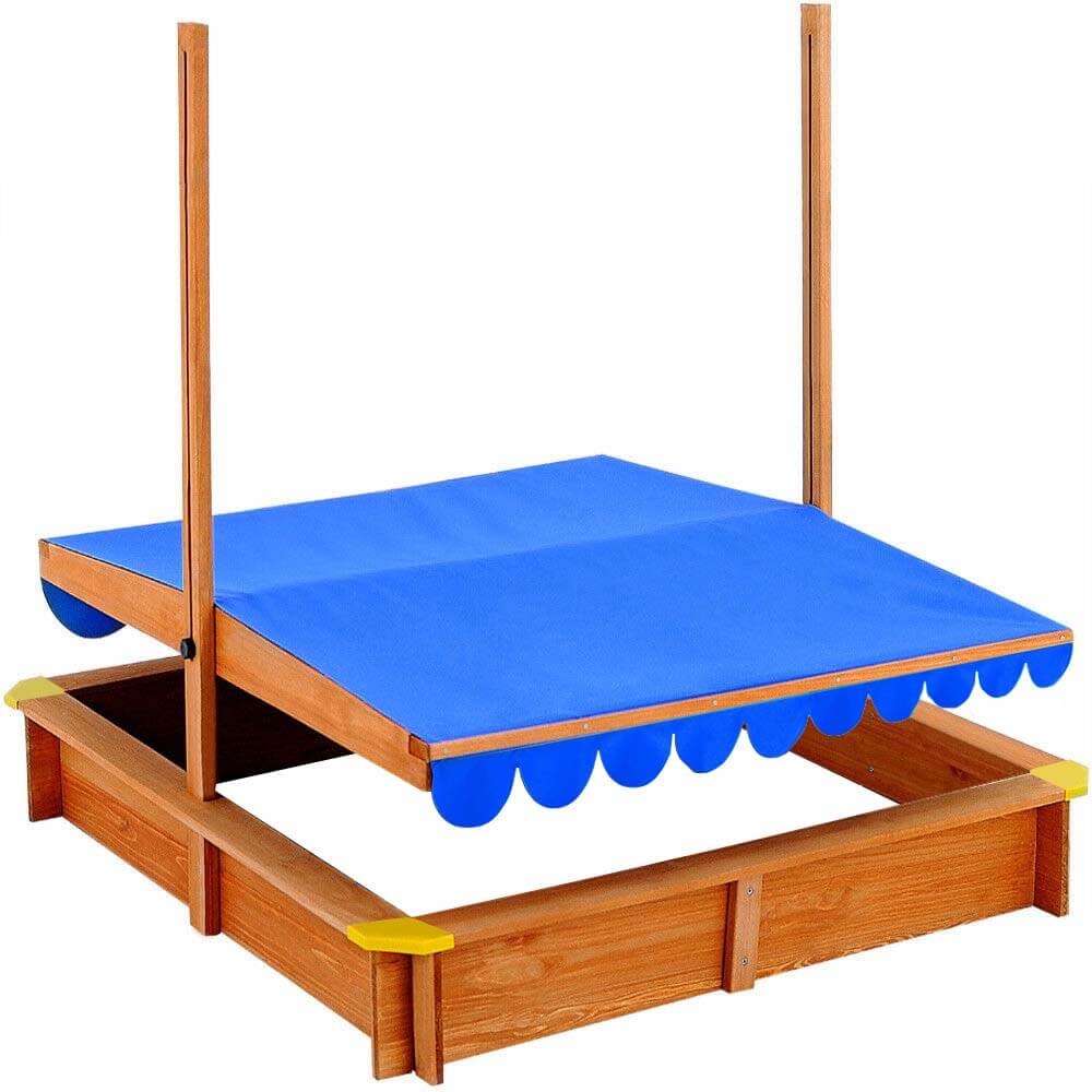 Sandbox with shade roof-2