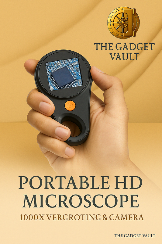 “Kindvriendelijke draagbare HD-microscoop met LCD-scherm en ingebouwde camera, compact in handformaat en ideaal voor educatief gebruik.”