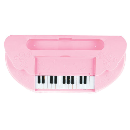 2-in-1 speelgoed kaptafel met spiegel, piano en accessoires – ideaal voor creatieve spelmomenten van kinderen.