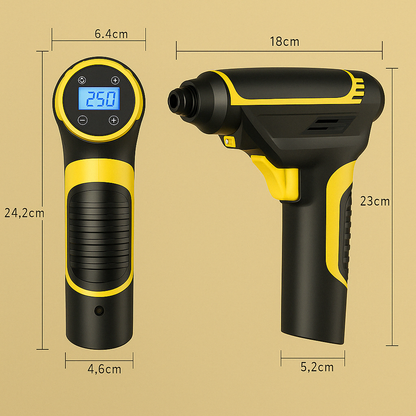 SmartAir Pro+™ – Draagbare Automatische Luchtcompressor met LED-display