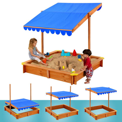 Sandbox with shade roof-3