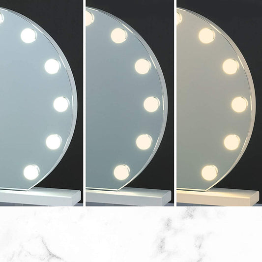 Makeup mirror with LED lighting-1